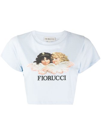 Fiorucci Vintage Angels Cropped T-Shirt - Farfetch