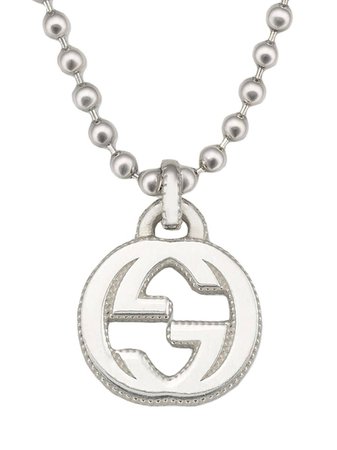 Gucci Interlocking G Necklace In Silver - Farfetch