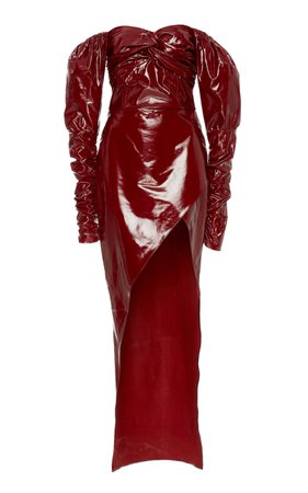 Strapless Long Leather Dress by Zeynep Arçay | Moda Operandi