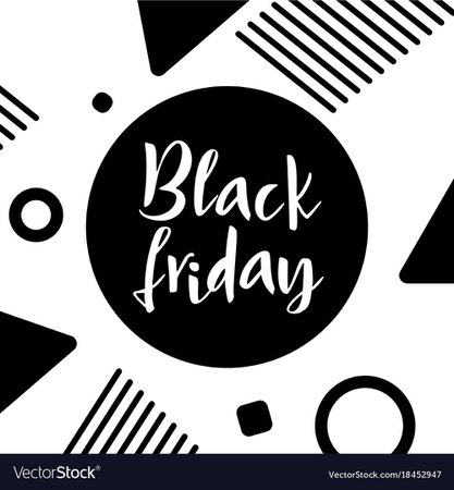 Black friday lettering hand made calligraphy Vector Image