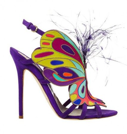 B Brian Atwood  multicolor butterfly sandals