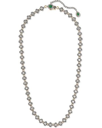 AMRAPALI 18-karat gold, sterling silver, diamond and emerald necklace - Google Search