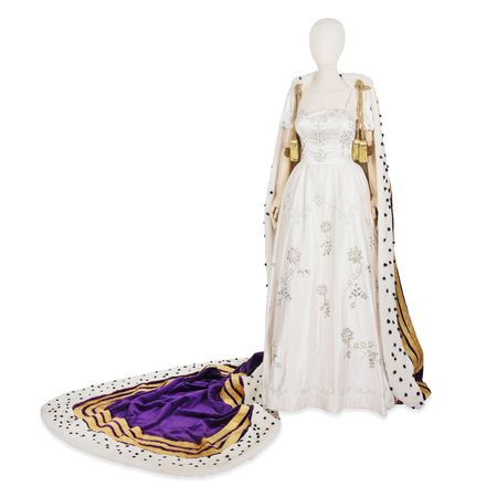 A Coronation Gown and Coronation Robe