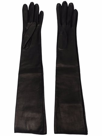 Manokhi full-length leather gloves - FARFETCH