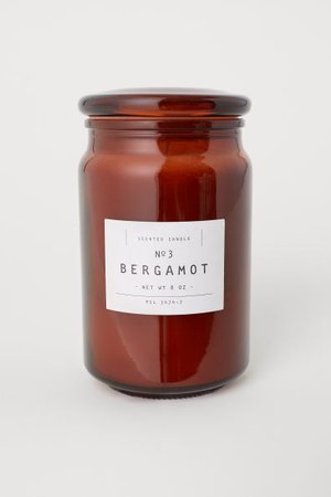 Vonná svíčka ve skleničce - Hnědá/Bergamot - HOME | H&M CZ