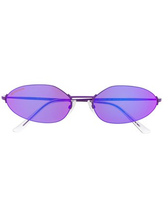 Balenciaga Eyewear Oval Shaped Sunglasses - Farfetch