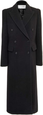Valentino Double-Breasted Wool Coat