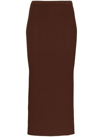 Totême x Browns 50 Espera ribbed-knit Midi Skirt - Farfetch