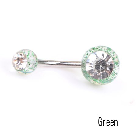 Precious Women Glitter Crystal Navel Ring Body Piercing Jewelry - 7 Colors | Body Chain and Sexy Jewelry for Women