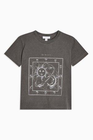 Charcoal Grey Etoile T-Shirt | Topshop