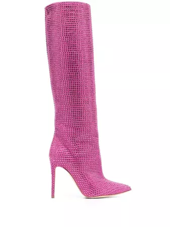 Paris Texas Holly 110mm crystal-embellished Boots - Farfetch