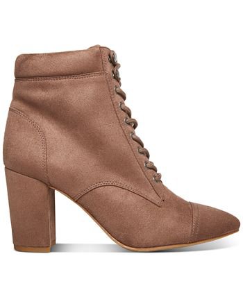 Madden Girl Justinee Lace-Up Booties & Reviews - Booties - Shoes - Macy's