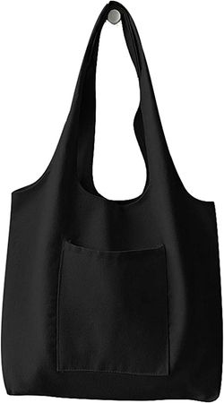 Amazon.com: Women Retro Large Size Canvas Shoulder Bag Hobo Crossbody Handbag Casual Tote (Black, One Size) : Clothing, Shoes & Jewelry
