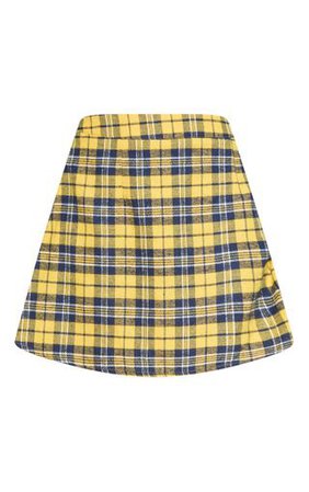 PLT Yellow plaid skirt