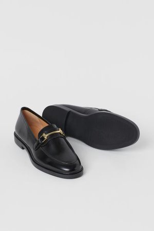 Leather Loafers - Black - Ladies | H&M US
