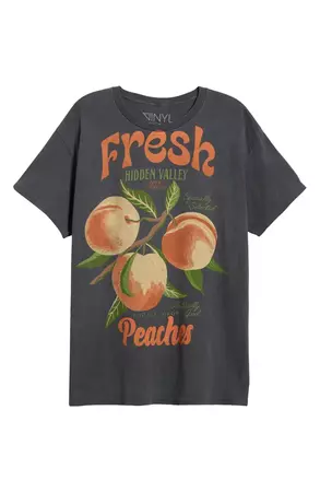 Vinyl Icons Peaches Cotton Graphic T-Shirt | Nordstrom