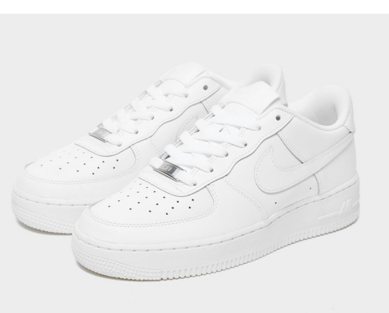 white airforces.