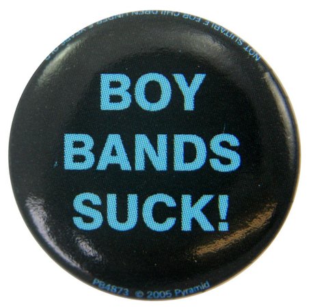 boy bands suck button