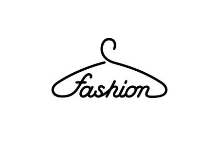 Hanger Fashion Text Logo Store Design Vector Template. Creative.. Royalty Free Cliparts, Vectors, And Stock Illustration. Image 45446570.