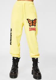 kanas city yellow butterfly sweatpants - Google Search