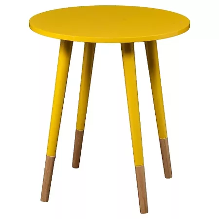 Laney Round Accent Table Yellow - Aiden Lane : Target