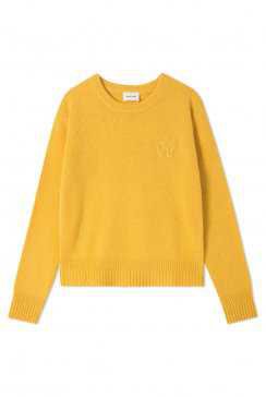 Wood Wood - Women's Anneli Sweater in Mustard Shetland Wool