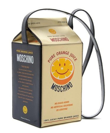 moschino orange juice bag