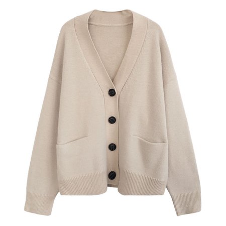 Buttoned Knit Cardigan