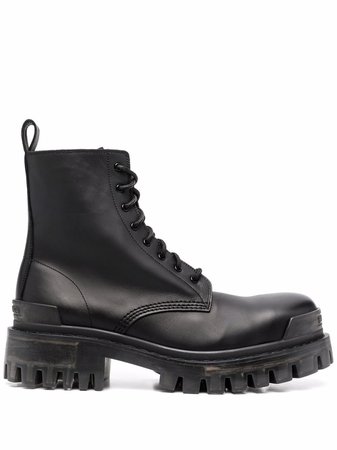 Shop Balenciaga Strike lace-up boots with Express Delivery - FARFETCH