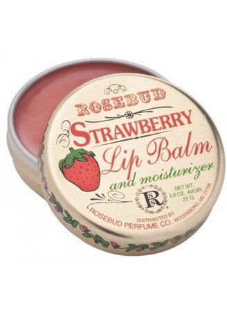 vintage retro strawberry lip balm lipstick pink