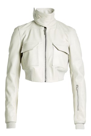 Cropped Leather Bomber Gr. IT 40