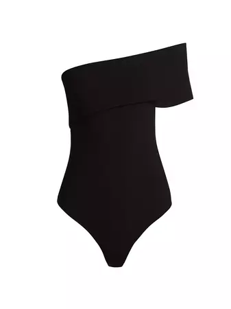 Shop Agolde Bree Off-The-Shoulder Bodysuit | Saks Fifth Avenue