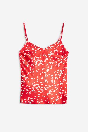 TALL Spot Bias Camisole | Topshop red