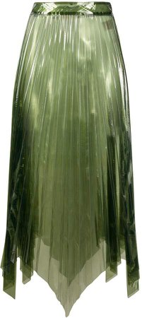 Ssheena asymmetrical pleated skirt