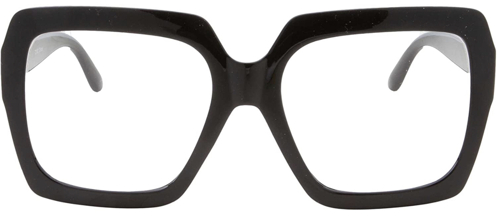 AMAZON black oversized framed glasses