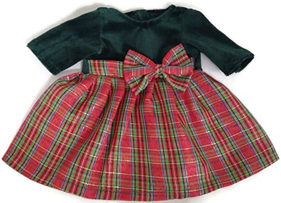 Amazon.com: 15" Doll Clothes fits Bitty Baby and Bitty Twin Dolls Holiday Plaid & Dark Green Boy & Girl Outfits: Toys & Games