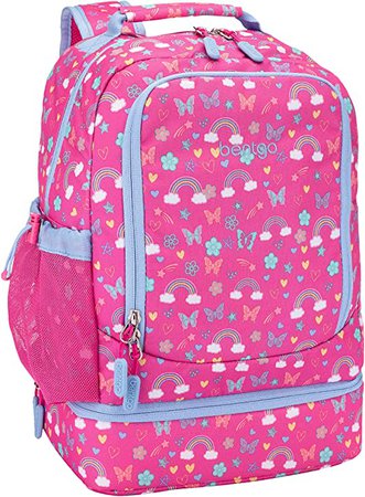 Amazon.com: Bentgo Kids Prints 2-in-1 Backpack & Insulated Lunch Bag - Durable, Lightweight, Colorful Prints for Girls and Boys, Water-Resistant Fabric, Padded Straps and Back with Large Compartments (Mermaid)