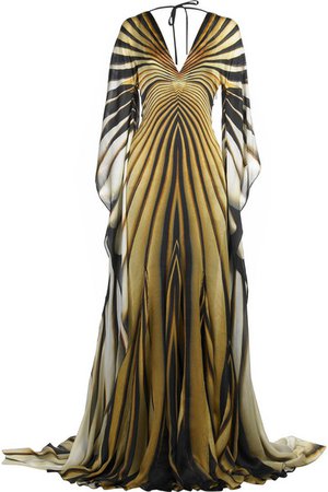 Roberto Cavalli | Kimono sleeve tiger gown | NET-A-PORTER.COM