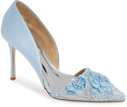 Ophelia Beaded Floral Pointed Toe Pump