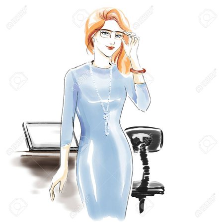 office woman drawing - Google Search
