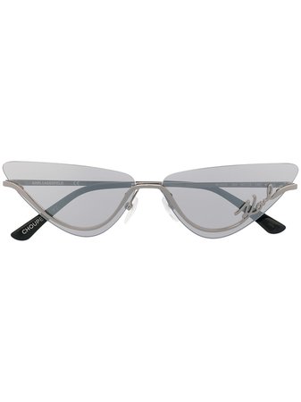 Karl Lagerfeld Ikons Signature cat-eye sunglasses KL00324S050 - Farfetch