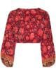 Shop red BOTEH Petra floral-print cropped top with Express Delivery - Farfetch