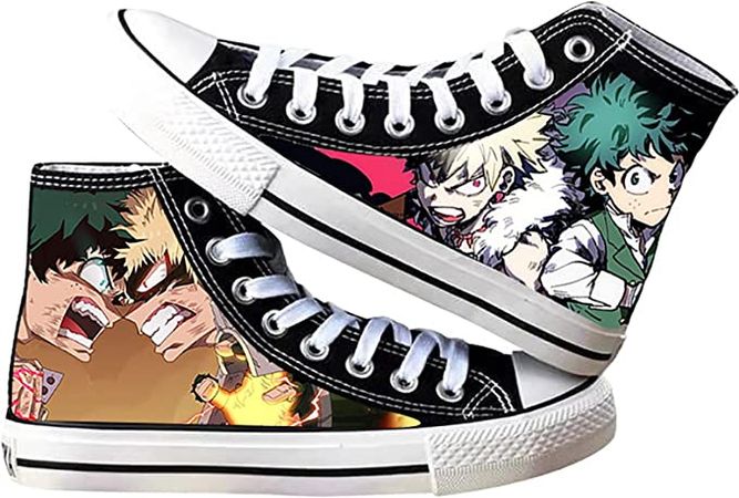 Amazon.com: GREEndhat Handmade Women's Shoes Anime Women's Custom Shoes Hand Painted Sneakers Canvas Cute Fashion High Top : Clothing, Shoes & Jewelry