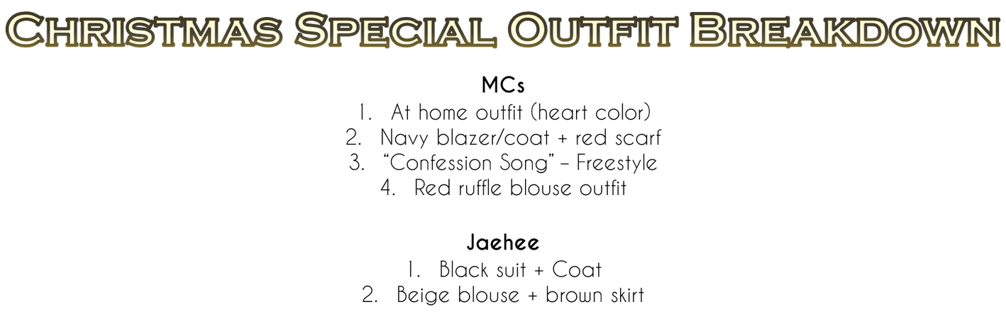 Love in a MysMe Christmas Special Outfit Breakdown