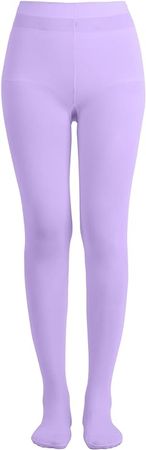 EMEM Apparel Women's Ladies Solid Colored Opaque Dance Ballet Costume Microfiber Footed Tights Stockings Fashion Kelly Green D at Amazon Women’s Clothing store