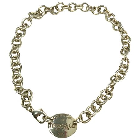 'Return to Tiffany' Tiffany Silver Necklace : Charles Anthony Antiques | Ruby Lane