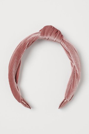 Corduroy Velour Hairband - Dusty rose - Ladies | H&M US