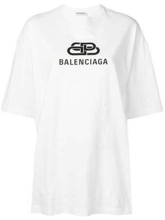Balenciaga Playera Oversize Con Logo BB - Farfetch