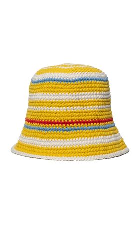 Striped Cotton Bucket Hat By Memorial Day | Moda Operandi