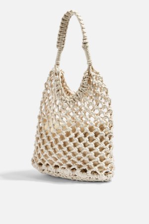 SIZZLE White Rope Tote Bag | Topshop